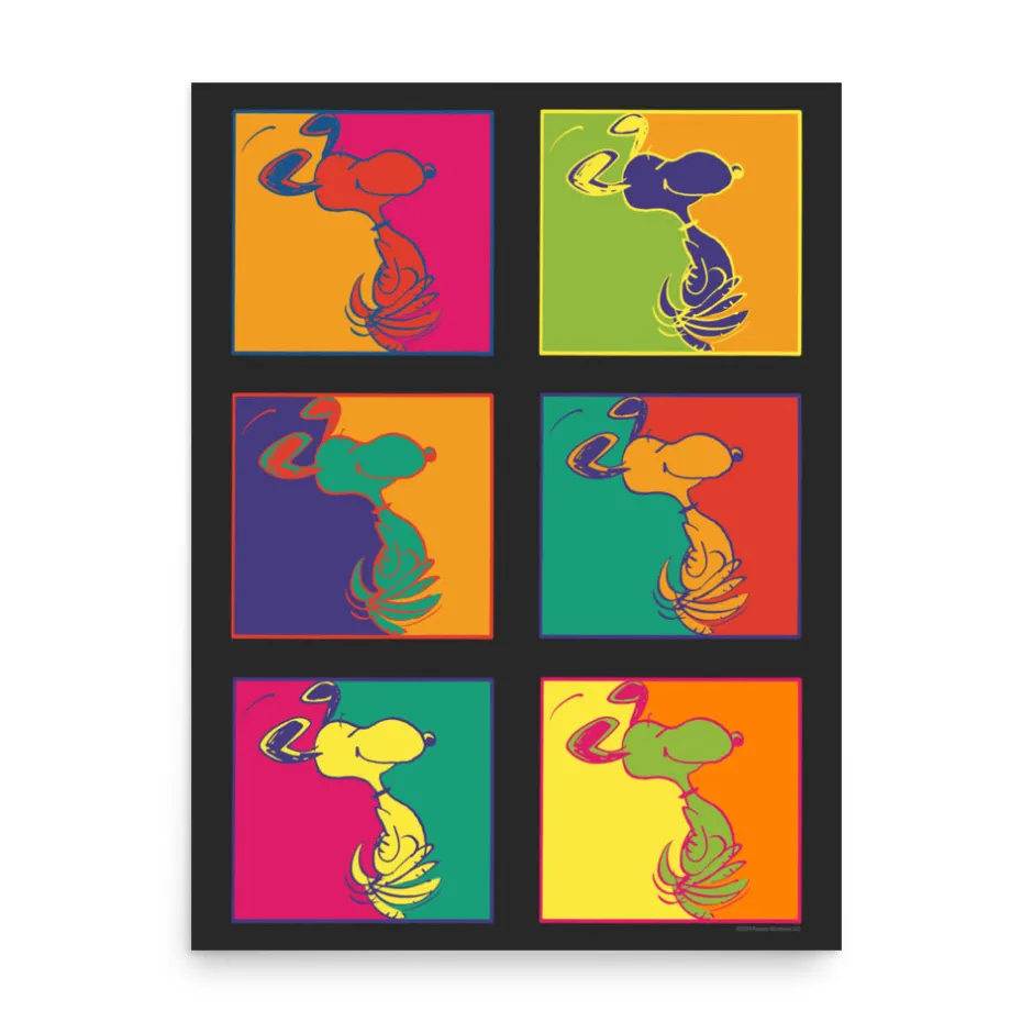 Fashion Snoopy Repetition Premium Poster Wall Art