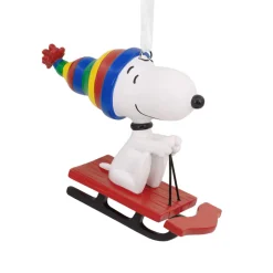 Fashion Snoopy Sledding Ornament Snoopy
