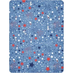 Best Snoopy Sports and Stars Sherpa Blanket Snoopy | Blankets & Pillows