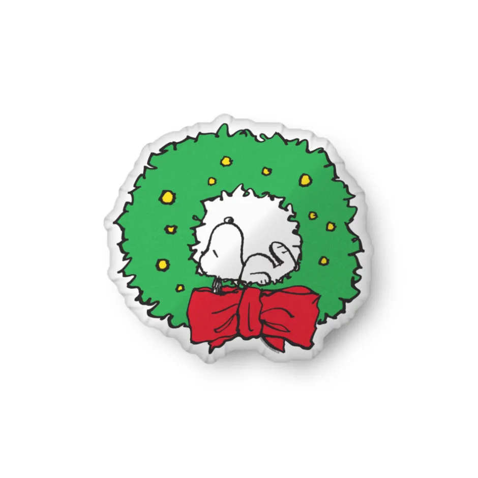 Hot Snoopy Wreath Pillow Snoopy | Blankets & Pillows