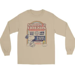 Discount Snoopy's & Friends Dance Live Long Sleeve Unisex T-Shirt Snoopy | Peanuts Gang