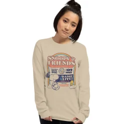 Discount Snoopy's & Friends Dance Live Long Sleeve Unisex T-Shirt Snoopy | Peanuts Gang