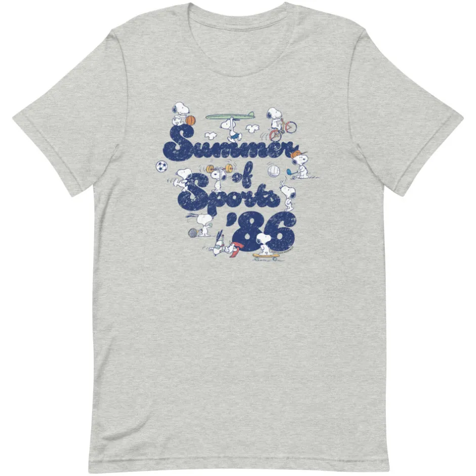 Clearance Summer Of Sports Adult T-Shirt Snoopy | T-Shirts