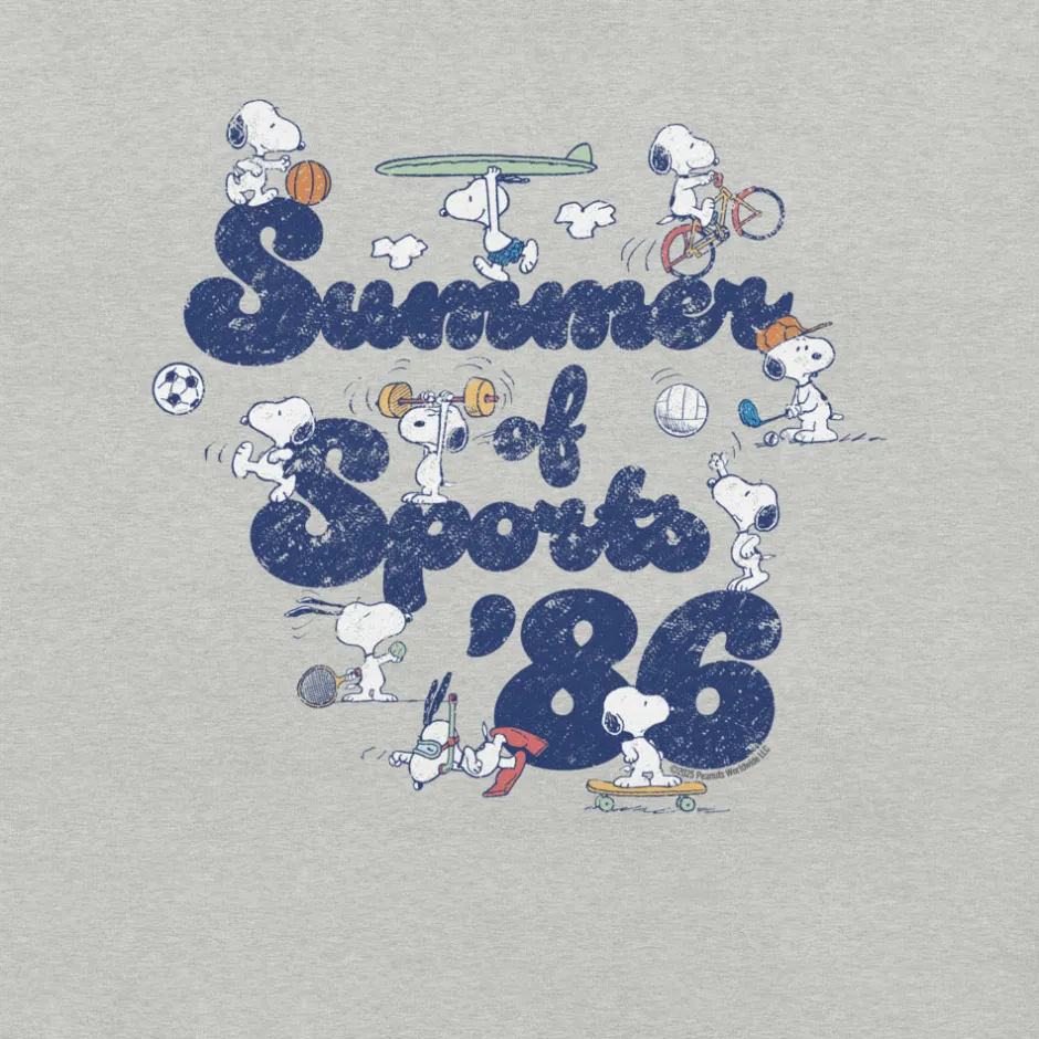 Clearance Summer Of Sports Adult T-Shirt Snoopy | T-Shirts