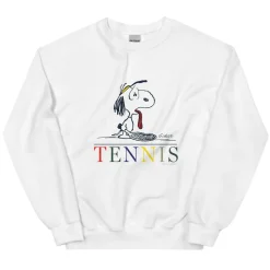 Clearance Tennis Unisex Crewneck Snoopy | Hoodies & Sweatshirts