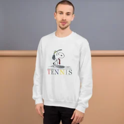 Clearance Tennis Unisex Crewneck Snoopy | Hoodies & Sweatshirts