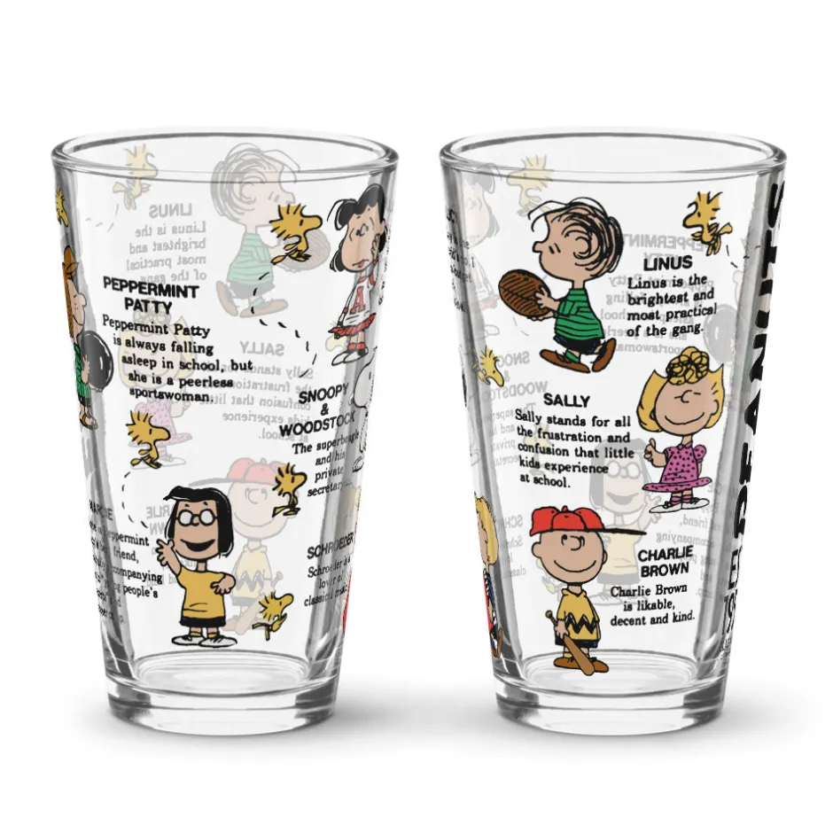 Best 75th Anniversary Pint Glass #1 Woodstock | Peanuts Gang