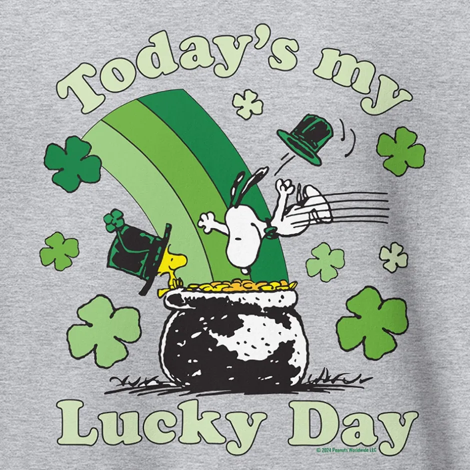 Best Today's My Lucky Day Unisex Hoodie Woodstock | Snoopy
