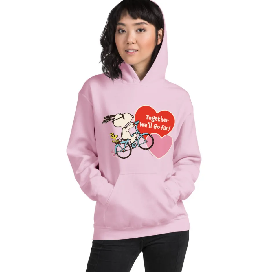 Sale Together We'll Go Far Unisex Hoodie Woodstock | Snoopy