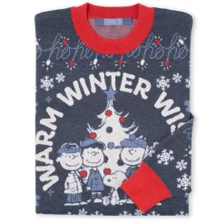New Warm Winter Wishes Holiday Sweater Peanuts Gang | Hoodies & Sweatshirts