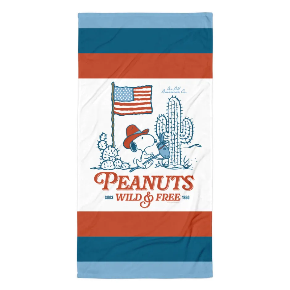 Best Wild & Free Beach Towel Peanuts Gang | Towels