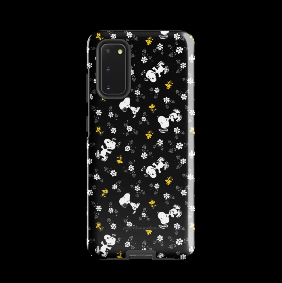 Online Woodstock And Snoopy Floral Pattern Tough Phone Case - Samsung Phone Cases