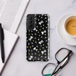 Online Woodstock And Snoopy Floral Pattern Tough Phone Case - Samsung Phone Cases