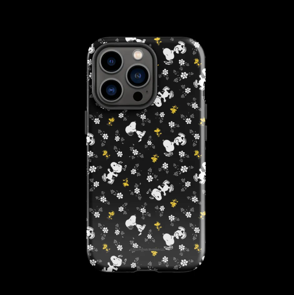 Discount Woodstock And Snoopy Floral Pattern Tough Phone Case - iPhone Phone Cases