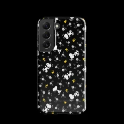 Online Woodstock And Snoopy Floral Pattern Tough Phone Case - Samsung Phone Cases