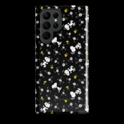 Online Woodstock And Snoopy Floral Pattern Tough Phone Case - Samsung Phone Cases