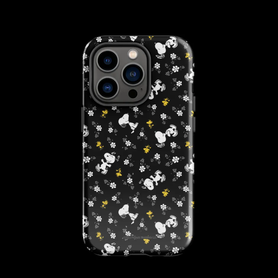 Discount Woodstock And Snoopy Floral Pattern Tough Phone Case - iPhone Phone Cases