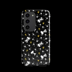 Online Woodstock And Snoopy Floral Pattern Tough Phone Case - Samsung Phone Cases