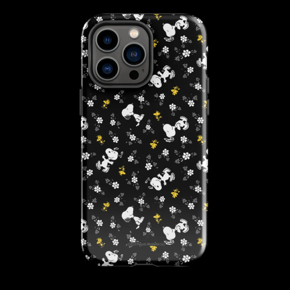 Discount Woodstock And Snoopy Floral Pattern Tough Phone Case - iPhone Phone Cases