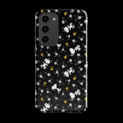 Online Woodstock And Snoopy Floral Pattern Tough Phone Case - Samsung Phone Cases