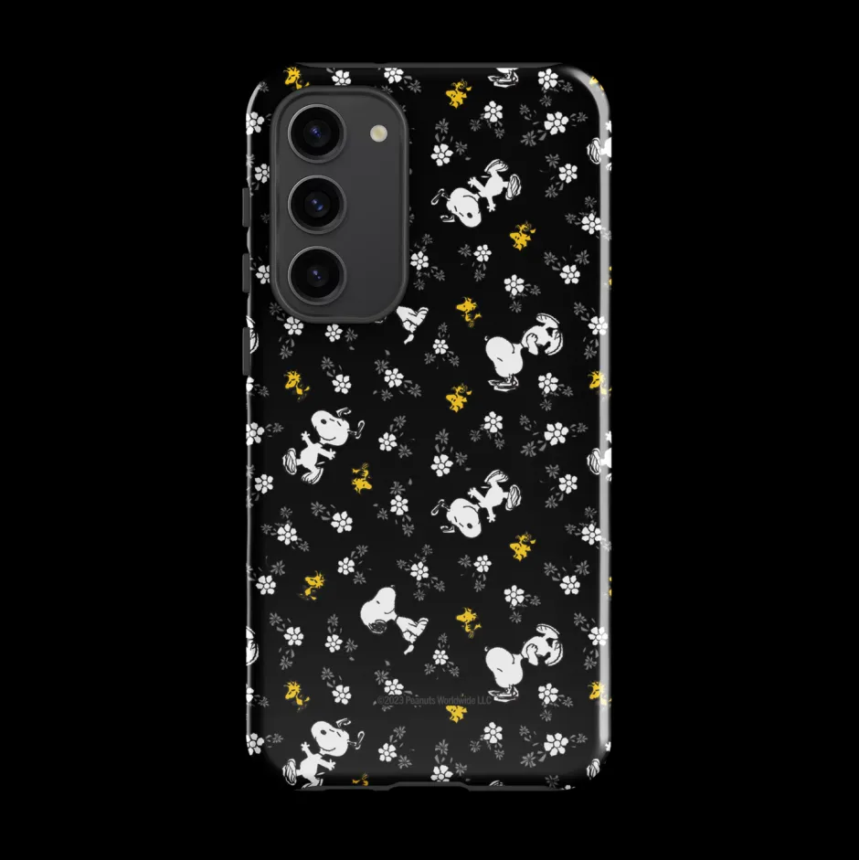 Online Woodstock And Snoopy Floral Pattern Tough Phone Case - Samsung Phone Cases
