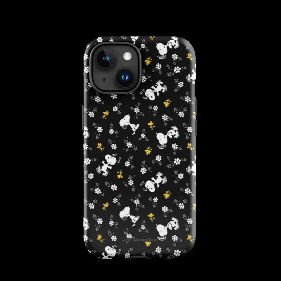 Discount Woodstock And Snoopy Floral Pattern Tough Phone Case - iPhone Phone Cases