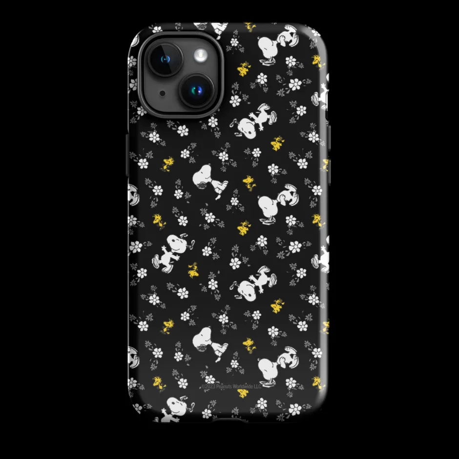 Discount Woodstock And Snoopy Floral Pattern Tough Phone Case - iPhone Phone Cases