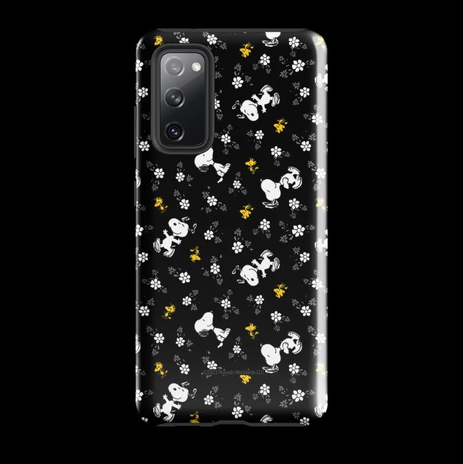 Online Woodstock And Snoopy Floral Pattern Tough Phone Case - Samsung Phone Cases