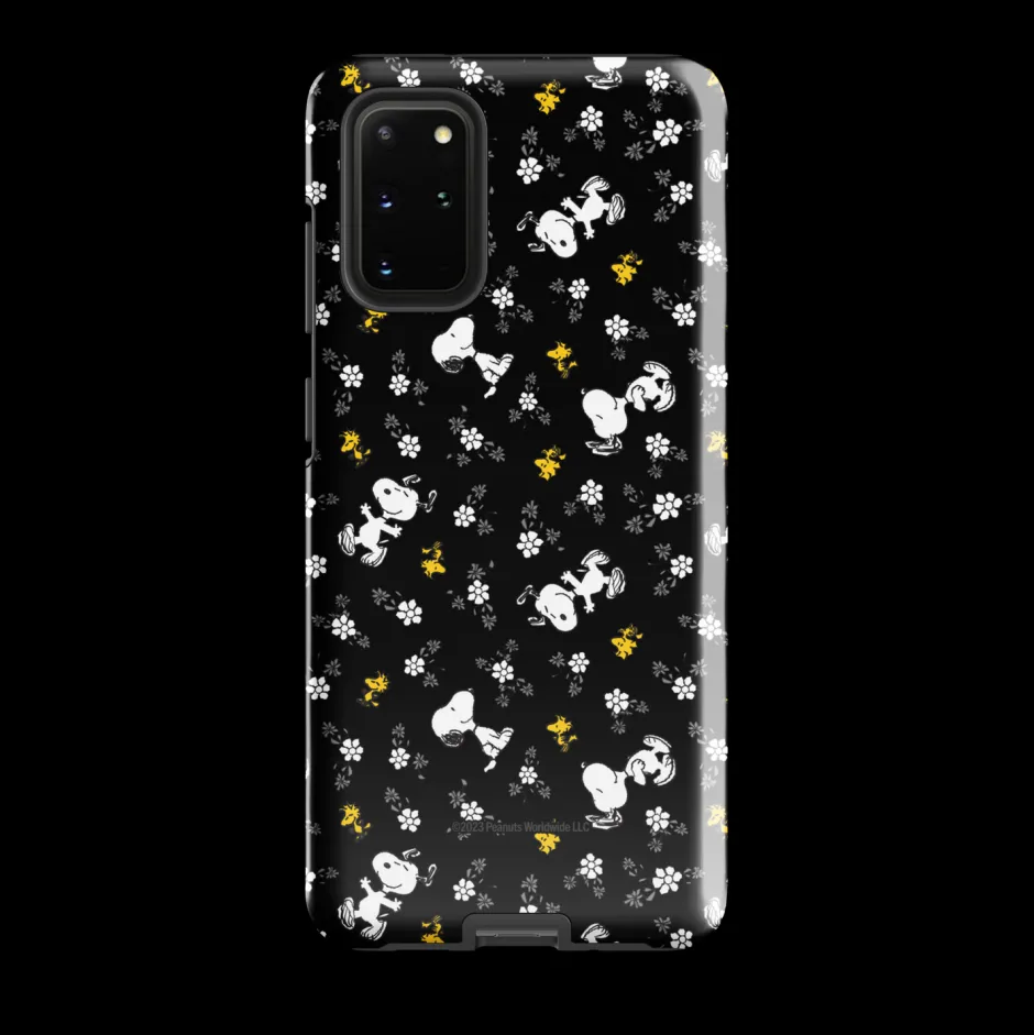 Online Woodstock And Snoopy Floral Pattern Tough Phone Case - Samsung Phone Cases