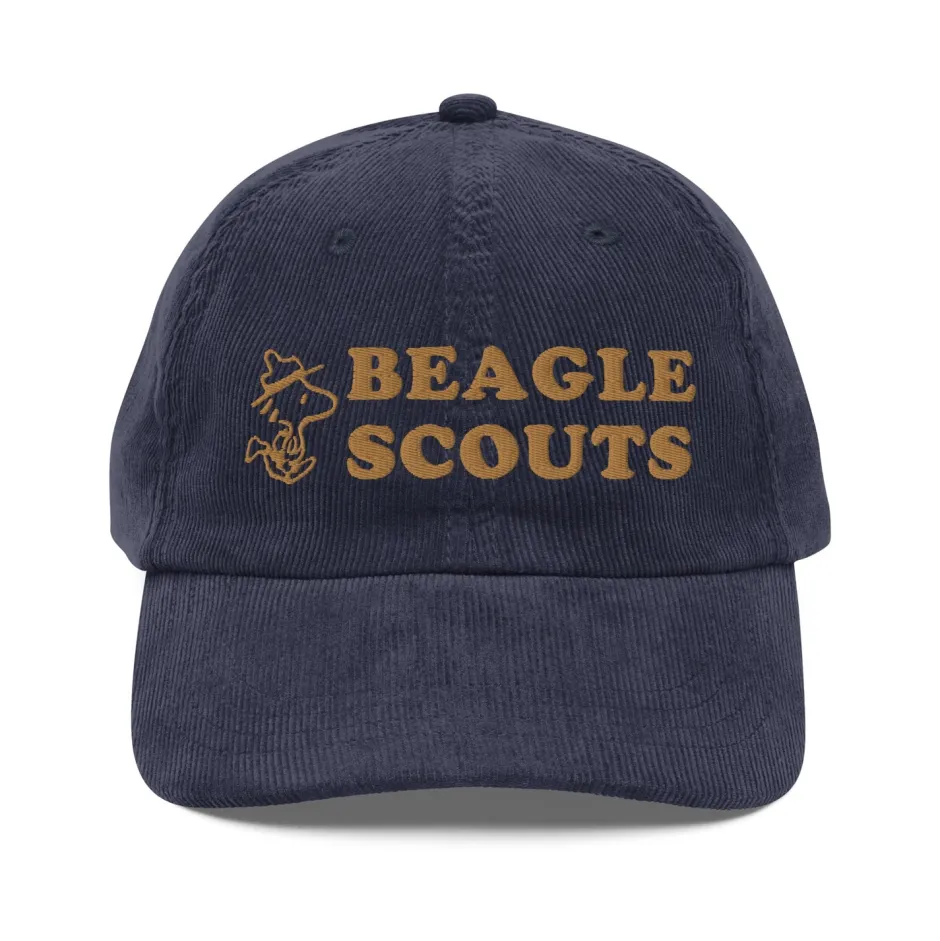Online Woodstock Beagle Scouts Embroidered Vintage Corduroy Hat Woodstock | Hats & Beanies