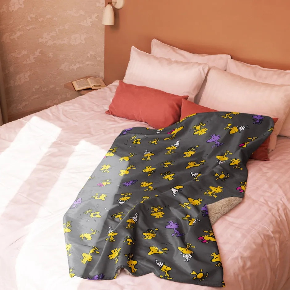 Outlet Woodstock Repeat Sherpa Blanket Woodstock | Blankets & Pillows