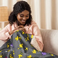 Outlet Woodstock Repeat Sherpa Blanket Woodstock | Blankets & Pillows