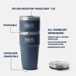 New x Yeti® Rambler 20oz Stackable Cup with Lid Snoopy | Tumblers