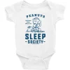New Sleep Society Baby Bodysuit Kids Snoopy | Linus Van Pelt