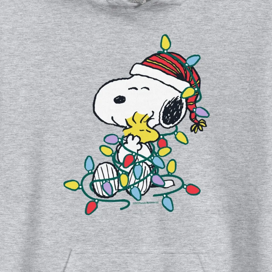 Fashion Snoopy and Woodstock Lights Adult Hoodie Woodstock | Snoopy