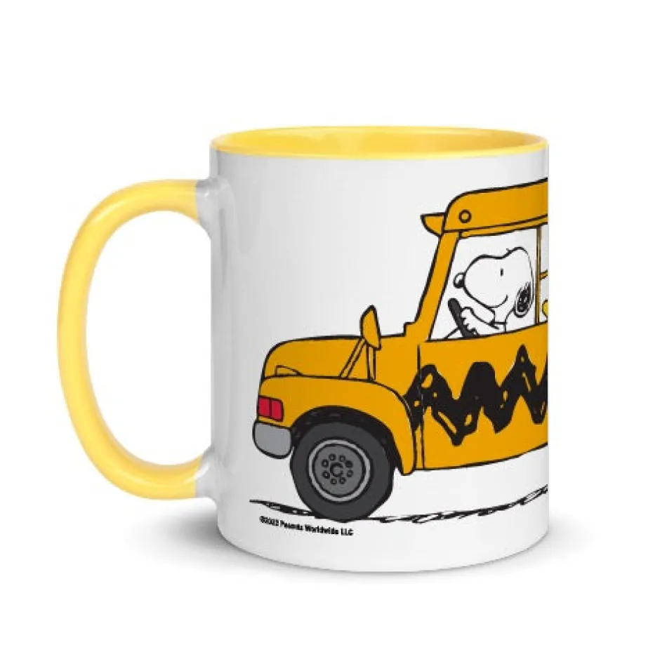 Hot Snoopy and Woodstock School Bus Two Tone Mug Woodstock | Snoopy