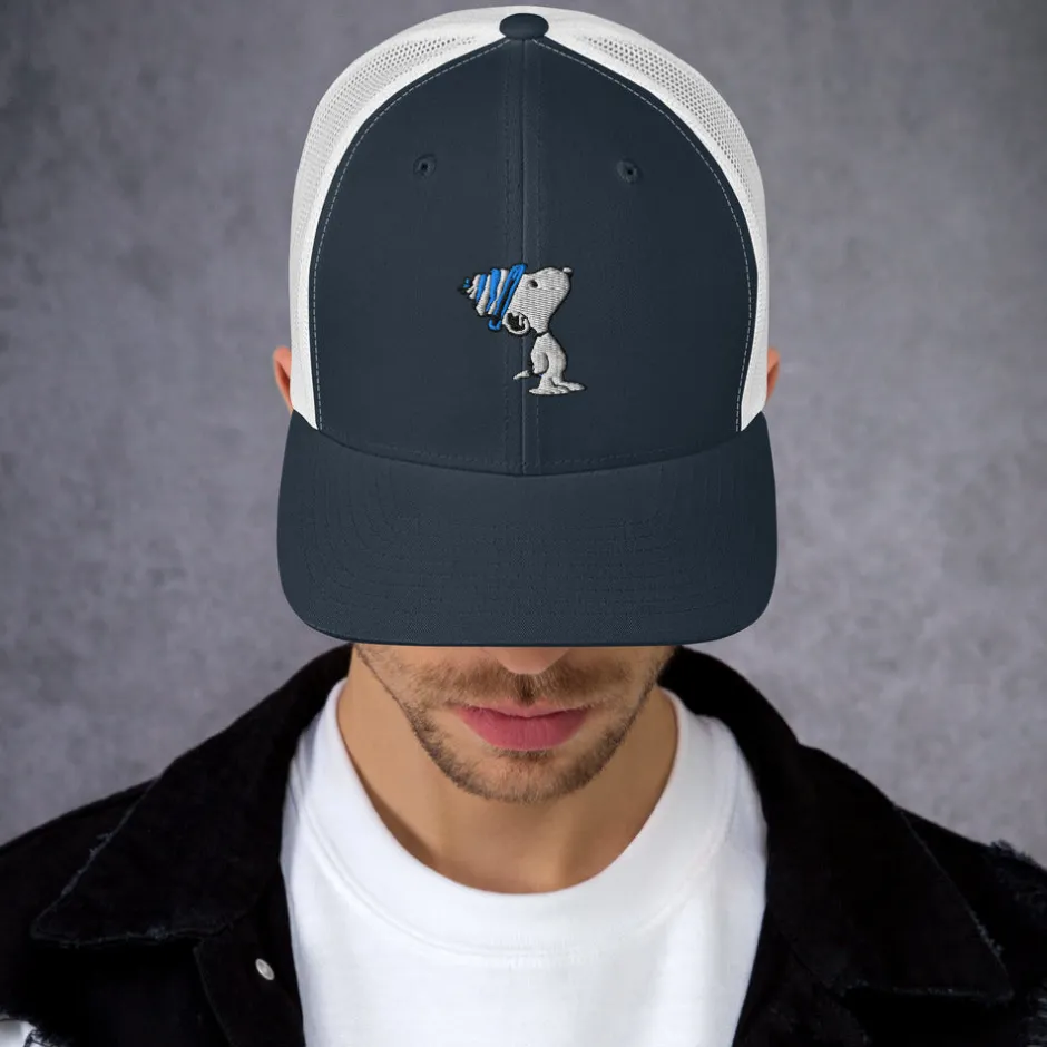 Clearance Snoopy Badge Trucker Hat Snoopy | Hats & Beanies