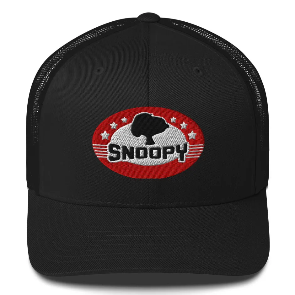 Clearance Snoopy Badge Trucker Hat Snoopy | Hats & Beanies