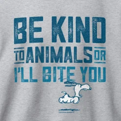 Best Snoopy Be Kind To Animals Adult Sweatshirt Snoopy | Hoodies & Sweatshirts