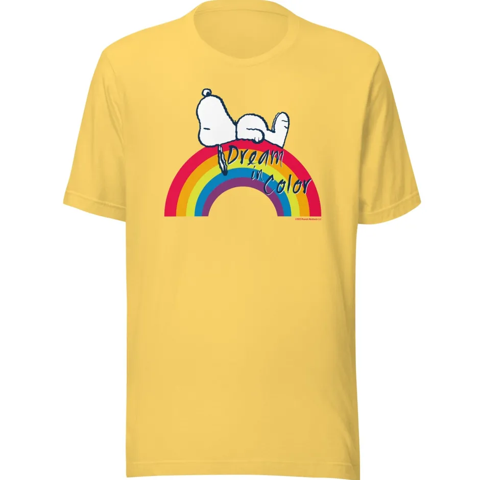 Fashion Snoopy Dream in Color Adult T-Shirt Snoopy | T-Shirts