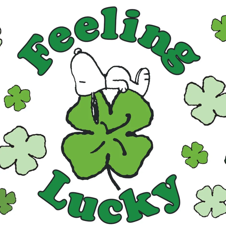 New Snoopy Feeling Lucky Can Glass Snoopy | Glassware