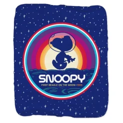 Online Snoopy First Beagle On The Moon Sherpa Blanket Snoopy | Blankets & Pillows