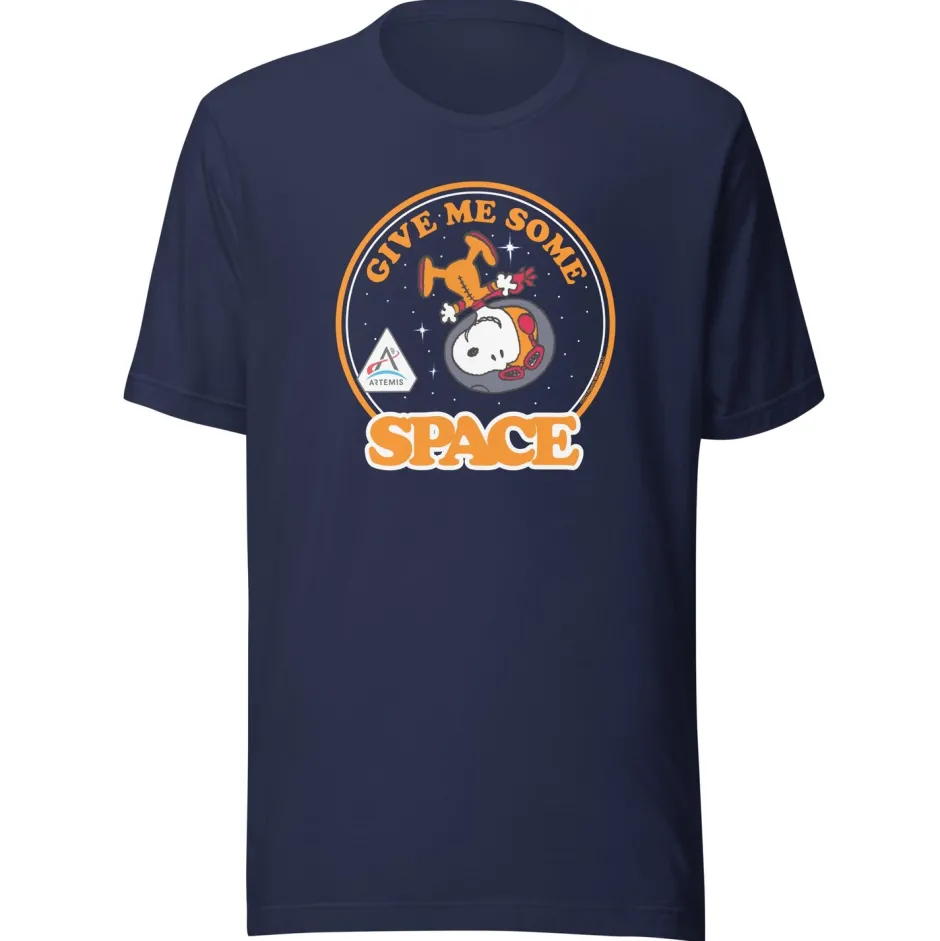 Fashion Snoopy Give Me Some Space Adult T-Shirt Snoopy | T-Shirts