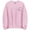 Sale Snoopy Heart Embroidered Adult Crewneck Snoopy | Hoodies & Sweatshirts