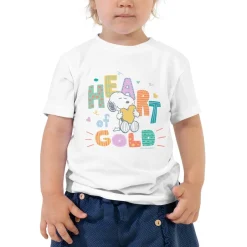 Discount Snoopy Heart of Gold Toddler T-Shirt Kids Snoopy | T-Shirts