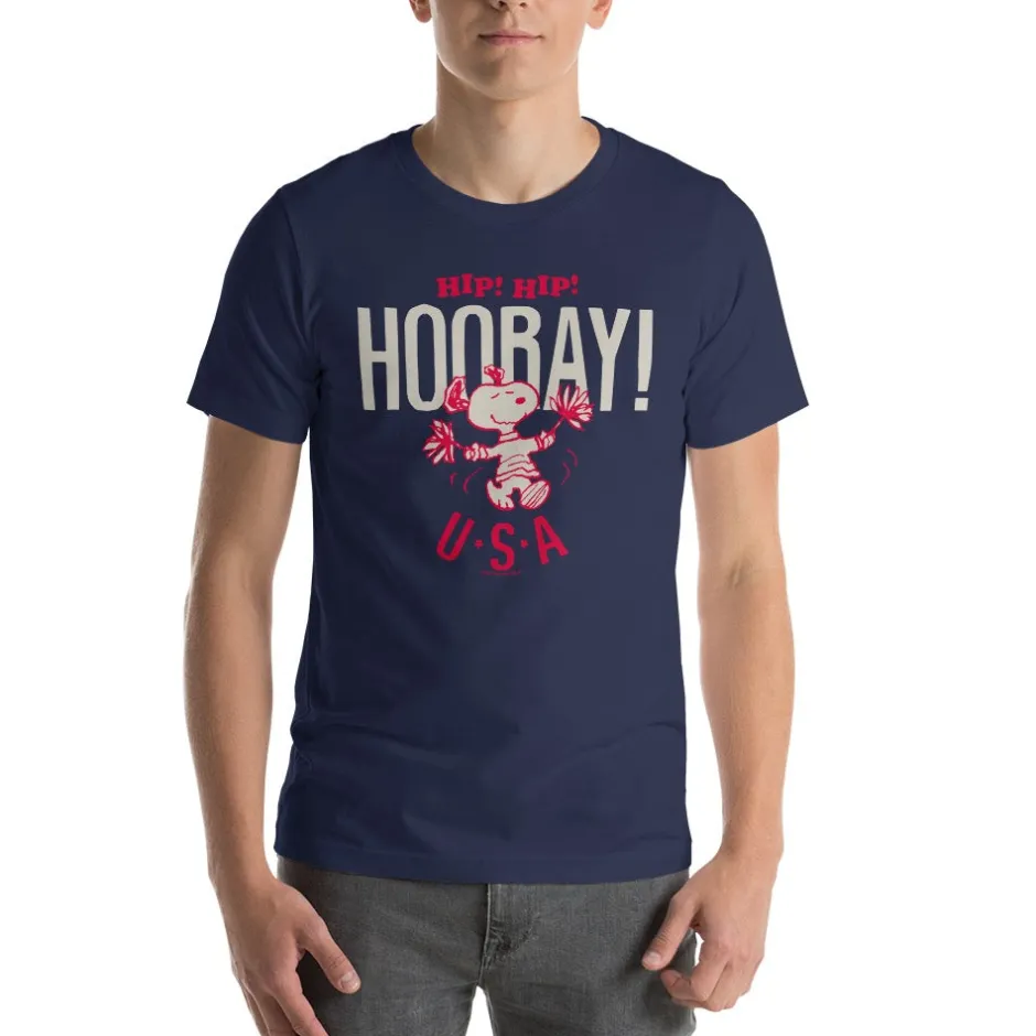 Online Snoopy Hip Hip Hooray Adult T-Shirt Snoopy | T-Shirts