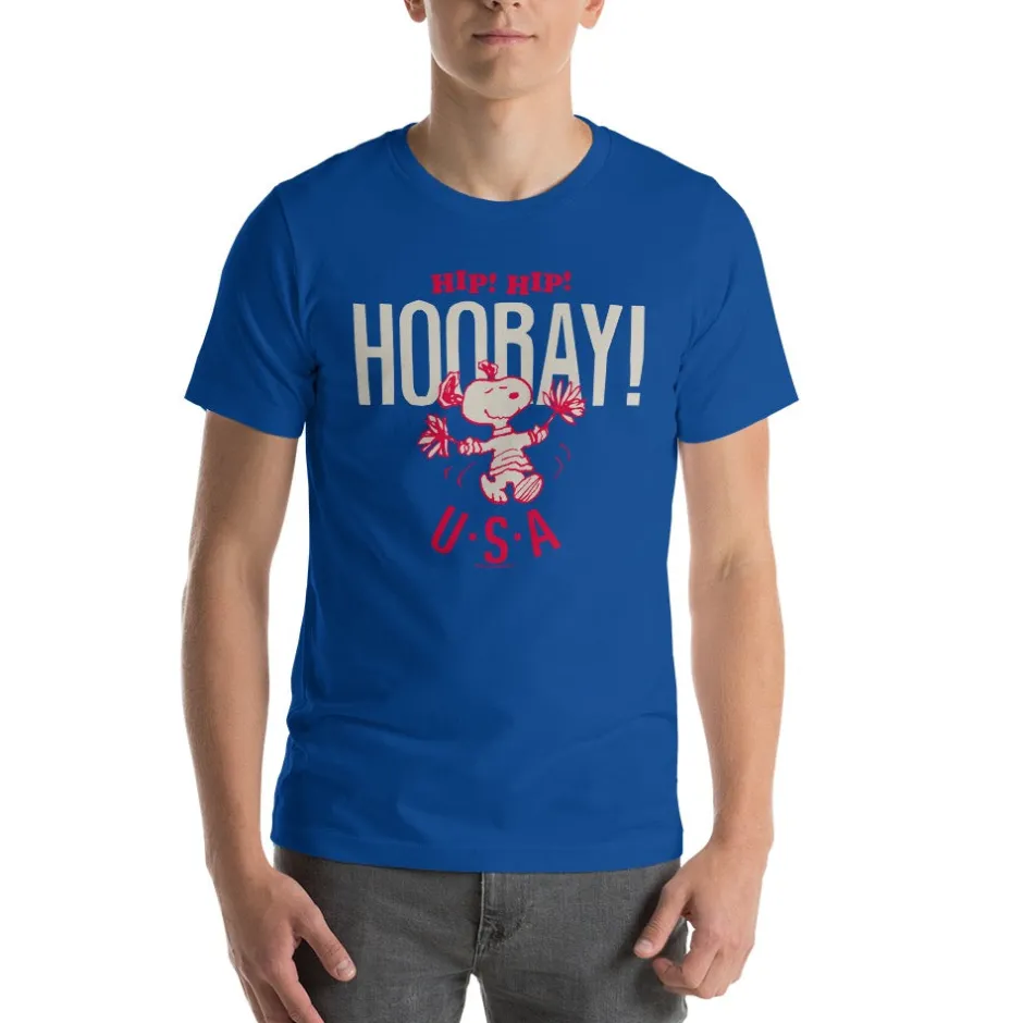 Online Snoopy Hip Hip Hooray Adult T-Shirt Snoopy | T-Shirts