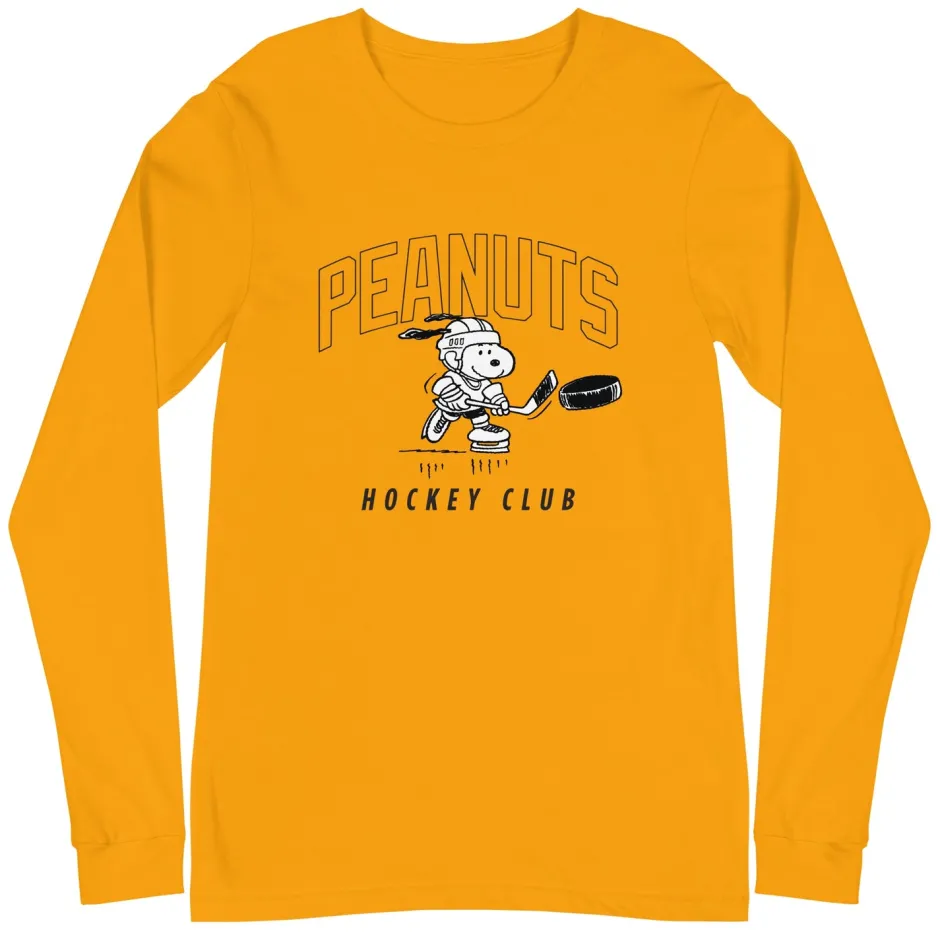 Online Snoopy Hockey Club Long Sleeve T-Shirt Snoopy | Long Sleeve T-Shirts
