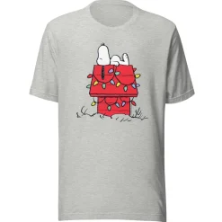 New Snoopy House with Lights Adult T-Shirt Snoopy | T-Shirts