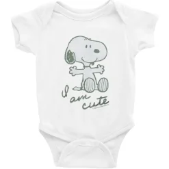 Discount Snoopy I Am Cute Baby Bodysuit Kids Snoopy | Baby & Kids